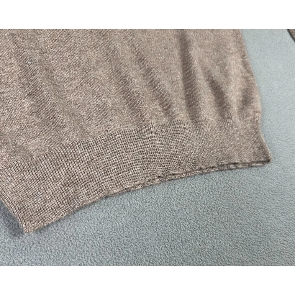 Jantzen Sweater Mens Large‎ Taupe Brown Vintage 80s Knit Eclectic Grandpa USA